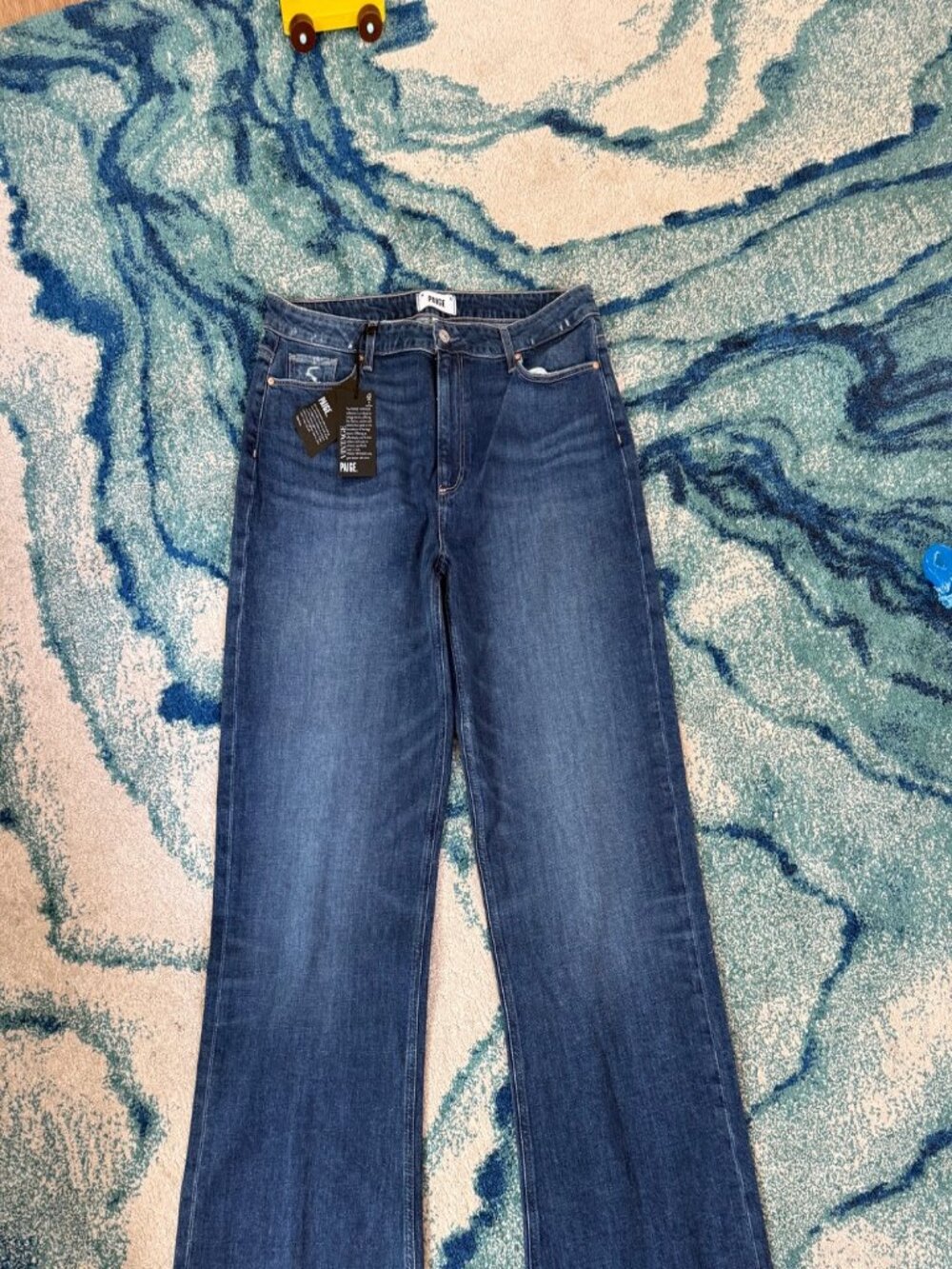 Paige Leenah Slim Wide Leg Jeans, NWT Size 33
